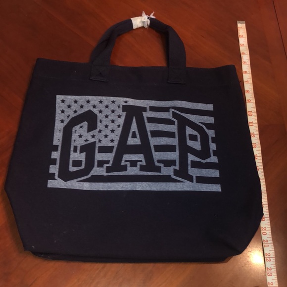 Gap NWOT EUA flag blue w white logo canvas bag “as is” - Picture 7 of 9